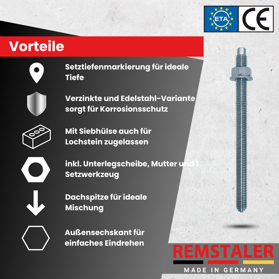 Ankerstange V (10 Stück)