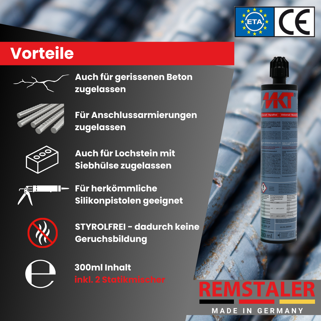 Injektionsmörtel VMU plus (Stapelbox)