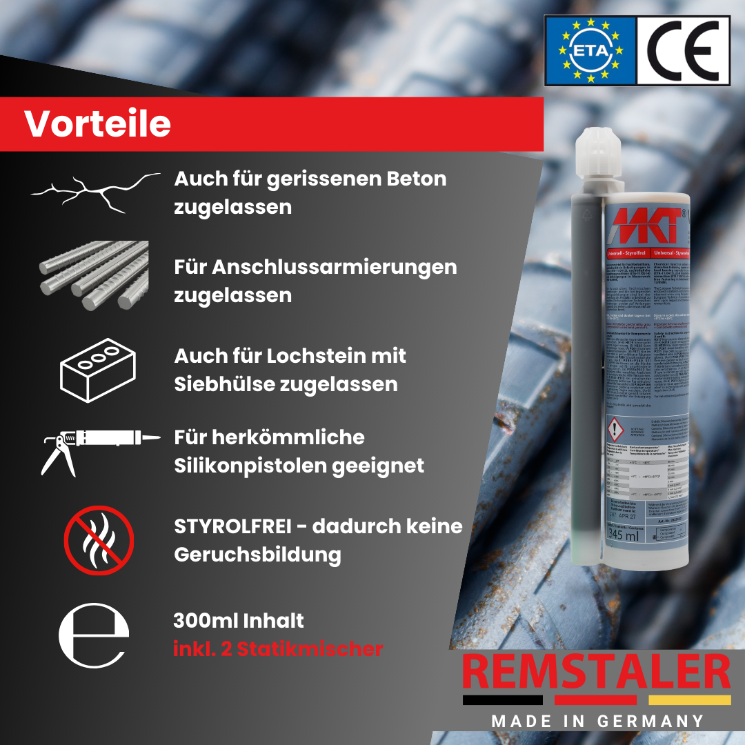 Injektionsmörtel VMU plus (Stapelbox)